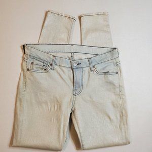 7 For All Mankind The Skinny Jeans in Metallic